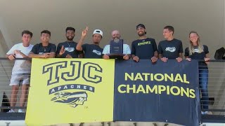 TJC's men's tennis coach comments after winning NJCAA National Championship, coach of the year