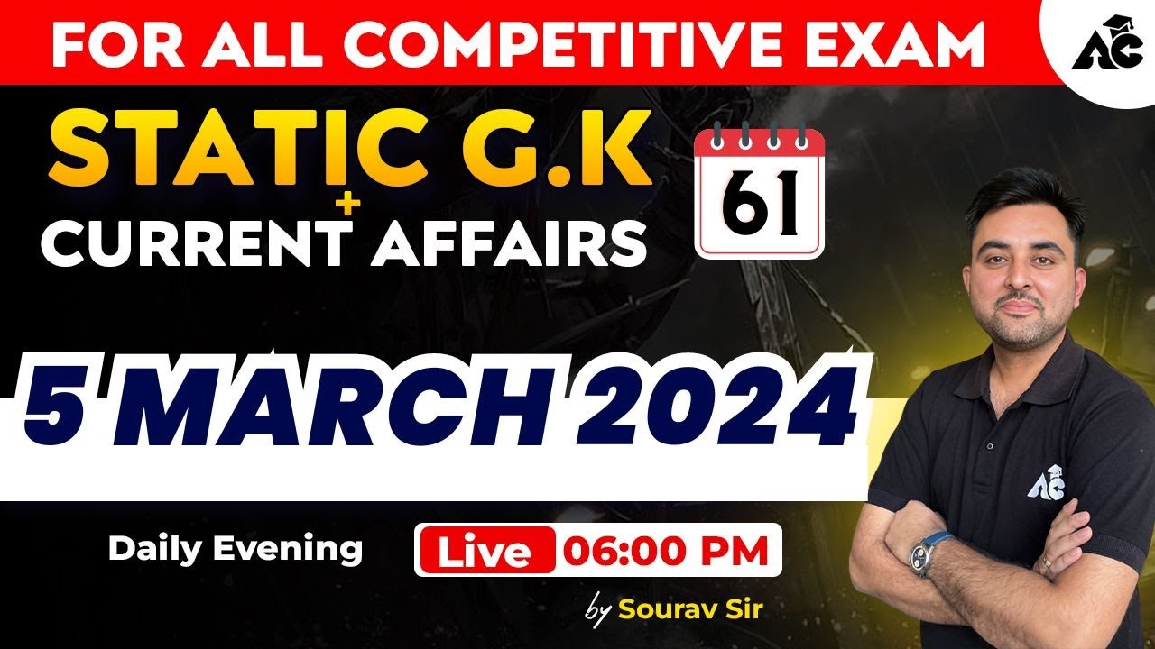 Static Gk and Current Affairs For All Competitive Exams | Most ...