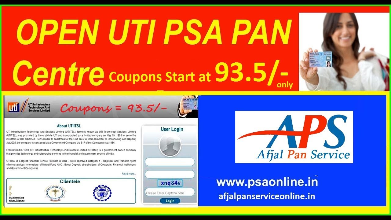 Pan portal on Boarding //  Become Pan Card Agent