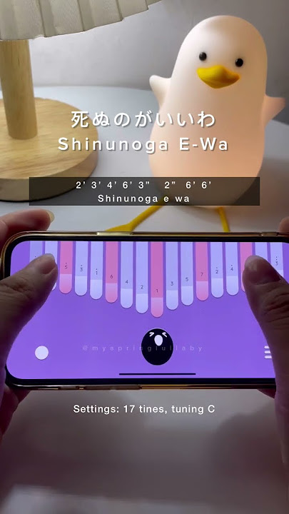 Easy ‘Shinunoga E-Wa’ kalimba tabs 🫶 #kazetarians #myspringlullaby #kalimbatabs #kalimbaapp