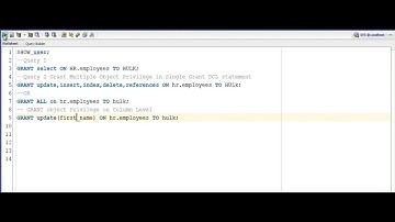 Oracle 47 Grant Object Privileges With Grant Option in Oracle Database
