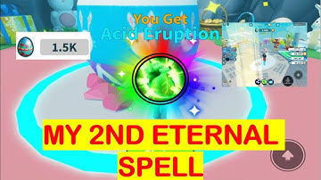 I GOT ANOTHER ETERNAL SPELL FROM EGGS (ACID ERUPTION) BEST SPELL NOW - Weapon Fighting Simulator #19