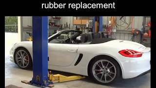 Porsche wiper rubber replacement
