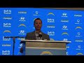 @Chargers HC Brandon Staley talks about Zion Ohnson