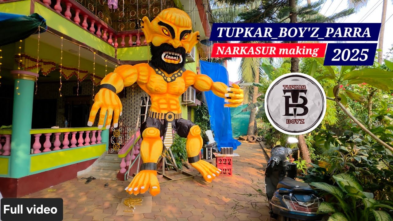 Narkasur in parra.. made by▪︎ (TUPKAR_BOY'Z_PARRA) || Narkasur in GOA ~ Diwali 2025...👑👺