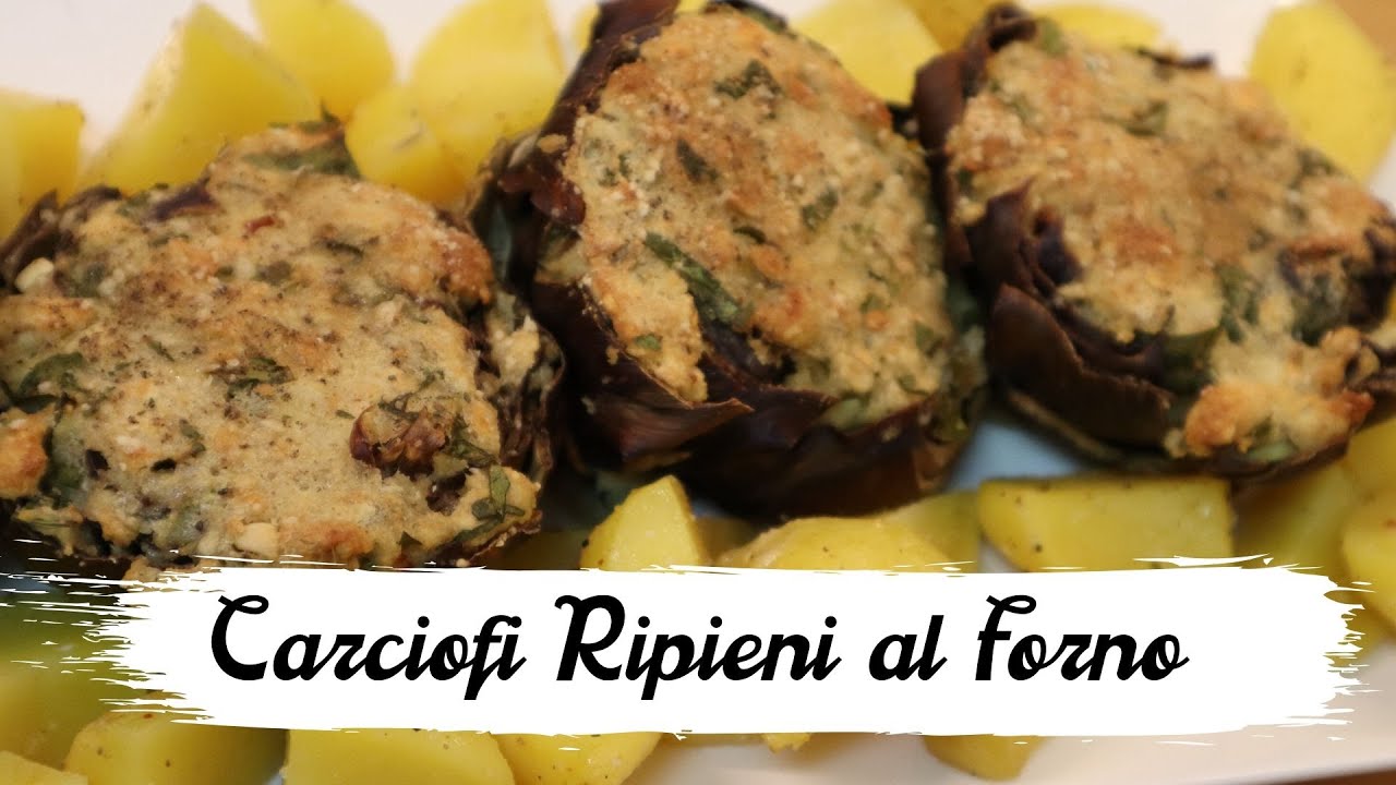 Carciofi ripieni con mollica al forno (SENZA FRITTURA)