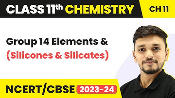 Class 11 Chemistry Ch 11|Group 14 Elements(Silicones and Silicates)-The p-block Elements
