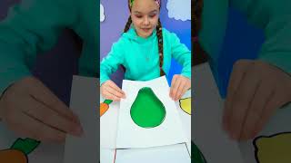 🌈 Can You Sort These Fruits &amp; Veggies? Fun Color Learning! #kids #shorts