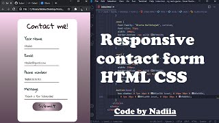 Responsive contact form HTML CSS