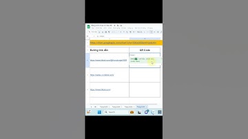 Cách tạo mã qr code ngay trên google sheet #thuydungle