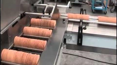 SCHIB flowpacker, rollen biscuit in flowpack