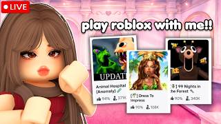 LIVE - PLAY ROBLOX WITH ME GIVEAWAYS