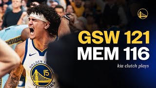 Full Warriors Clutch 4th Quarter Defeats Grizzlies | Kia Clutch Plays Update