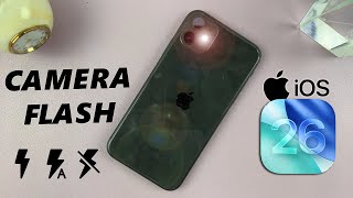 iOS 26: How To Turn Camera Flash ON / OFF