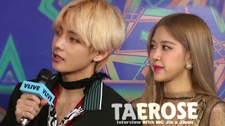 [FAKESUB] Taehyung and Rosè interview with MC Jin dan Jisoo || Taerosè