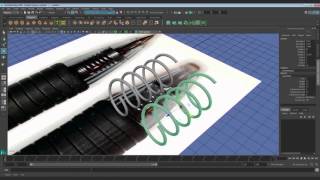 Maya: Modeling a Pen Spring