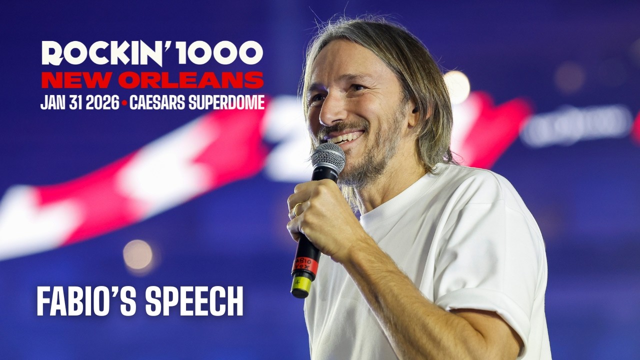 Fabio's Speech at Rockin'1000 New Orleans at Caesars Superdome | Jan 31