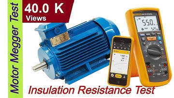 How to test 3-phase motor using MEGGER meter ? Winding resistance and insulation test.