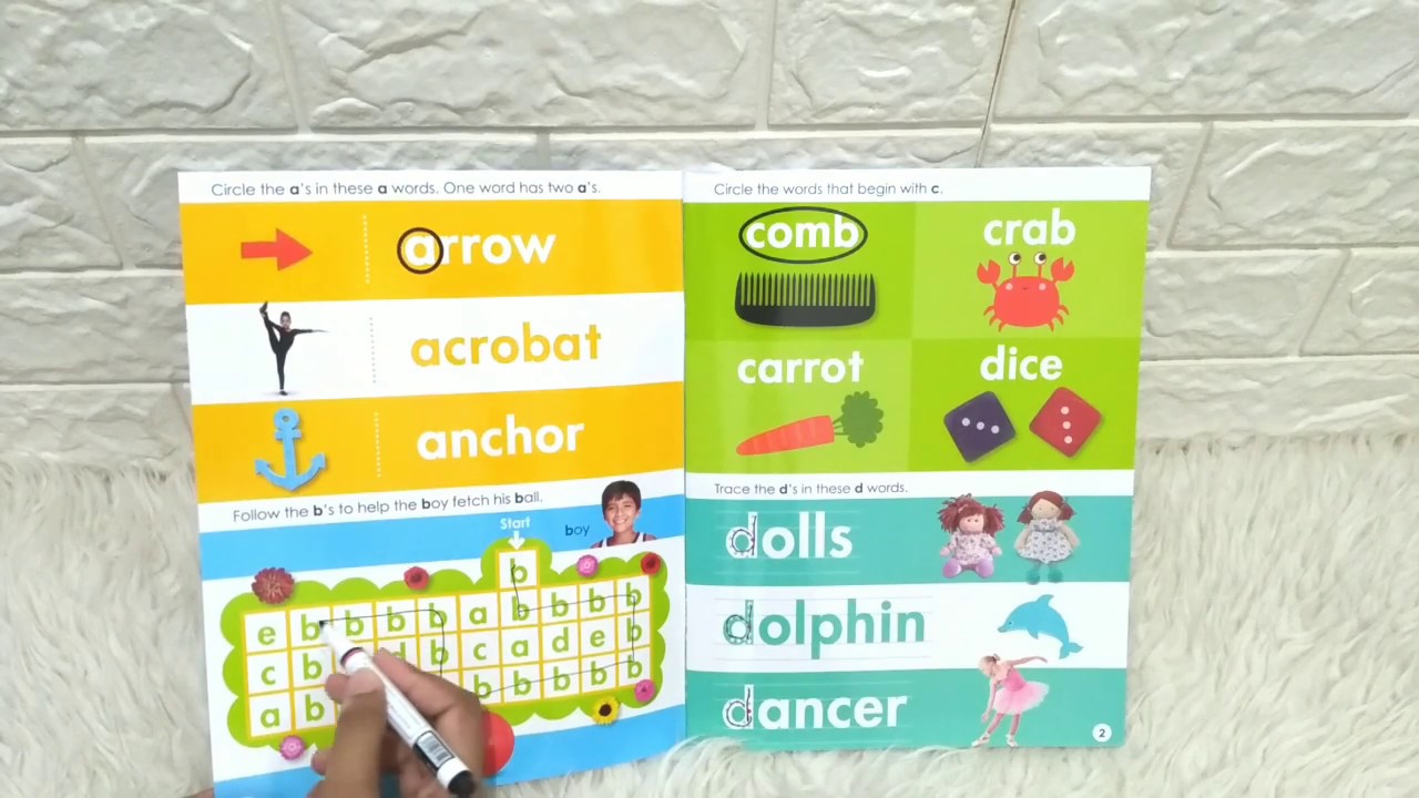 Ready Set Learn ALPHABET PRACTICE Wipe Clean Book YouTube