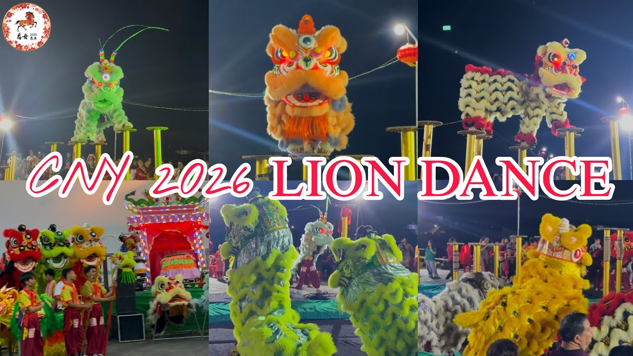 Chinese New Year 2026 Lion Dance Performance Myeik