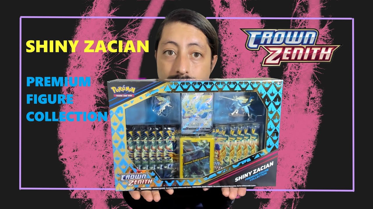 Esta caja me dejo en Shock! Shiny Zacian Premium Figure Collection! Crown Zenith! Pokemon TCG