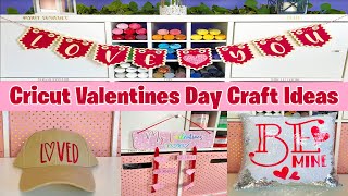 4 Valentines Day Craft Ideas with Cricut Tutorial 💕 | Cricut Valentines Day Ideas ❤ screenshot 1
