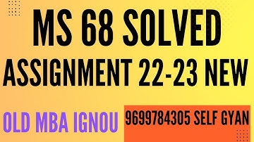 ms 68 solved assignment 2022- 23 download