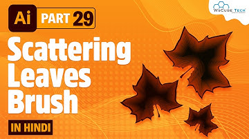 How to Create Custom Scattering Leaves Brushes in Adobe Illustrator | Autumn Leaves Brushes -Part-29