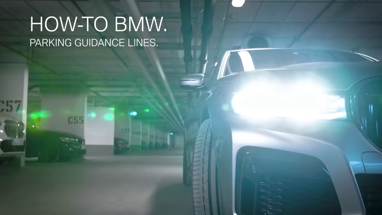 BMW How To - How to use the parking guidance lines while maneuvering ...