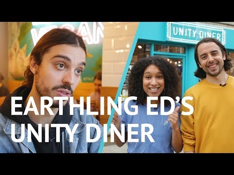 We Visit Earthling Ed's Unity Diner! | #SoVeganEats | SO VEGAN