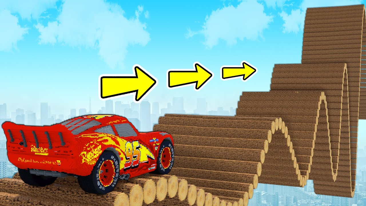 TESTING CARS vs LOG BRIDGE in Teardown