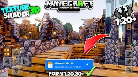 3D Texture Shader for 1.20+ | Minecraft 3D Texture pack mcpe