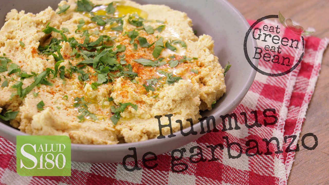 Hummus de garbanzo Eat Green Eat Bean YouTube