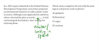 The Blank Before the Colon: An Important Clue on Words in Context Questions (DSAT R&W)
