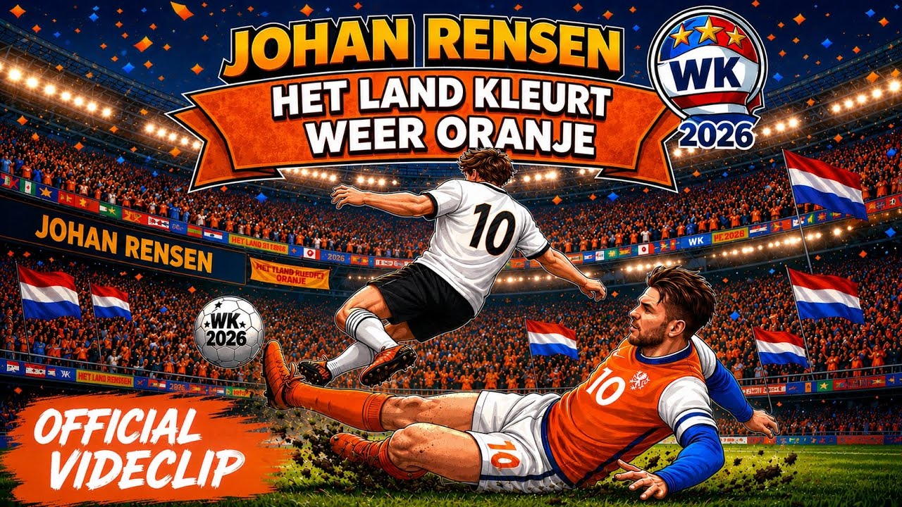 WK-anthem alert: ‘Het Land Kleurt Weer Oranje’ van Johan Rensen