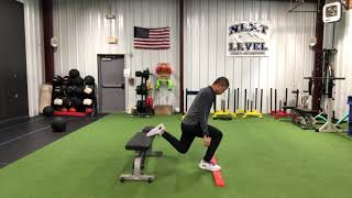 Rear Foot Elevated Split Squat Heel Raises