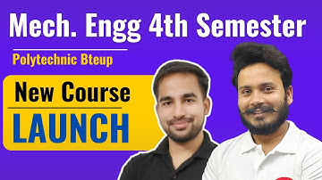 Mechanical Engg 4th Semester New Course Launched 🔥 @gtechpoly
