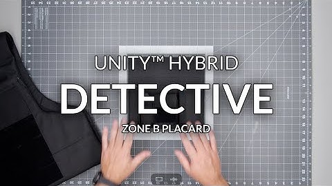 Unity Hybrid Detective Placard | Safe Life Defense