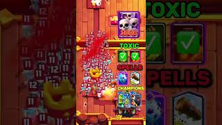 300x Skeletons vs Toxic Spells Champions
