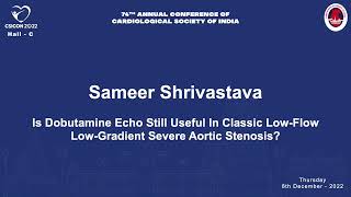 CSI 2022 CSICON  REC HALL C DAY 1 Sameer Shrivastava