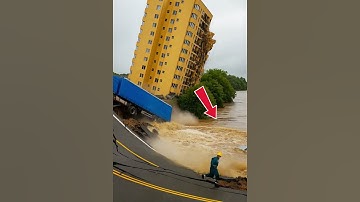 Building Collapses Suddenly During Ground Failure!