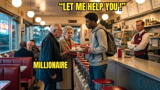 Black Boy Sacrificed His Meal for an Old Couple’s — Next Day, a Millionaire Knocked on His Door