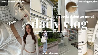 DAILY VLOG: spędź ze mną produktywny szkolny dzień! *1 klasa technikum* poranna rutyna & kolacja