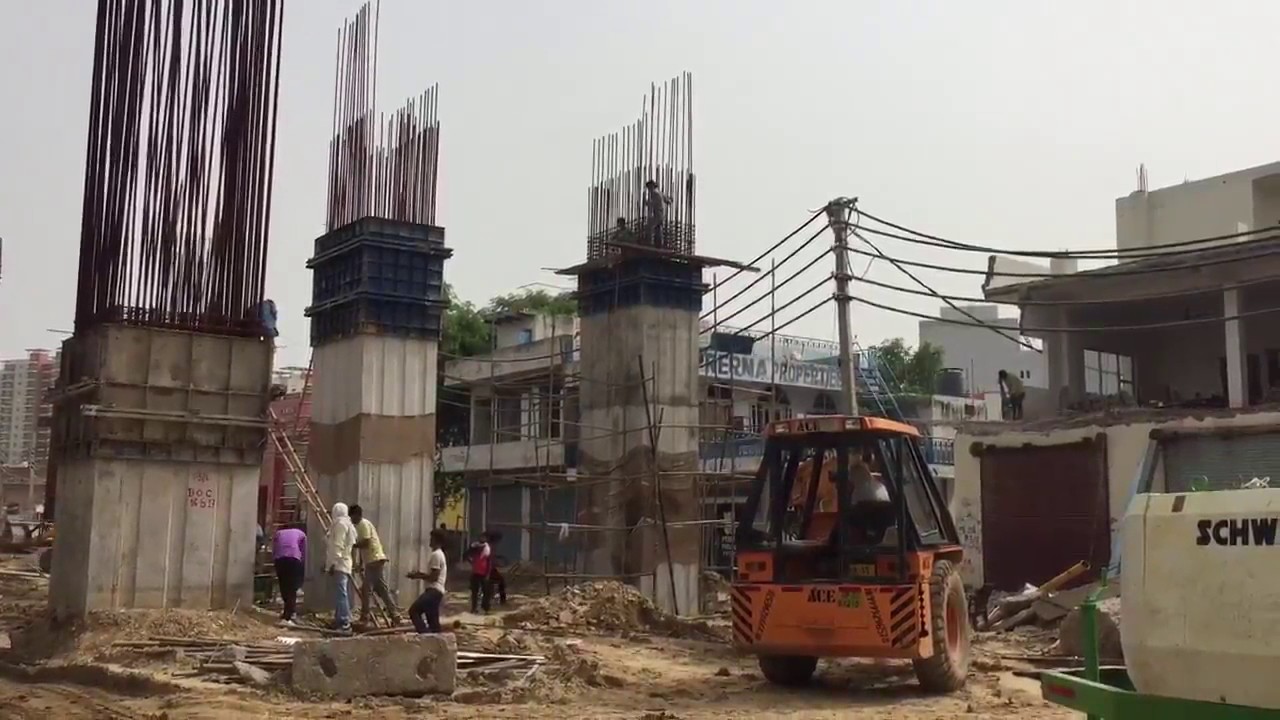 Work in Progress - Bajghera Rail Over Bridge Sector 110A - Dwarka Expressway