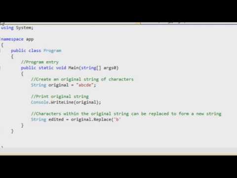 C# - Variables - String Example