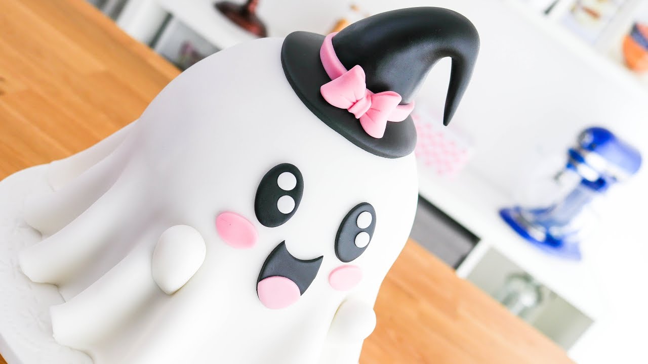 Torta / Pastel Piñata de Fantasmita Kawaii para Halloween 👻 Tan Dulce