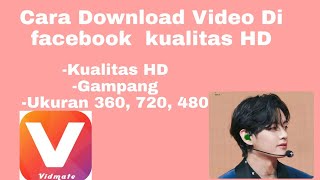 cara download video di facebook menggunakan aplikasi hd video screenshot 1