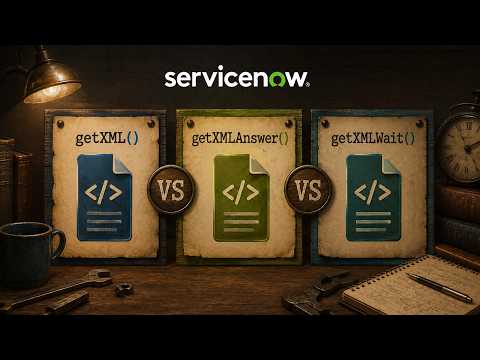 5. getXML() vs getXMLAnswer() vs getXMLWait() in ServiceNow | GlideAjax Methods Explained