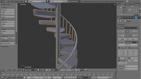 Blender For Dummies, 2nd Ed. - Spiral Staircase (Tutorial 5-2)