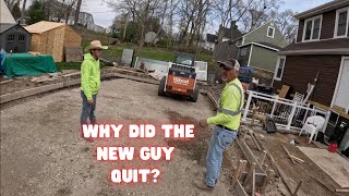 A LONG day as a CONCRETE contractor, THE NEW GUY QUIT!?!